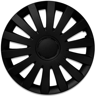 Abbildung von Albrecht 14 Zoll Radkappen schwarz matt für Stahlfelgen Wind Radzierblenden aus hochwertigem Kunststoff Langlebige Radblenden in originaler Verpackung Made EU