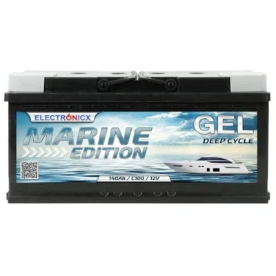 Abbildung von GEL Batterie 12V 140Ah Marine Edition Technologie,Bootsbatterie Solarbatterie, Wohnmobile, Boot Camping Robust zuverlässige 140 Ah Akku Sola