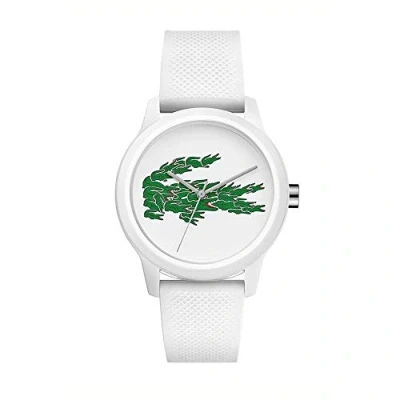 Abbildung von Lacoste Analog Quarzuhr für Damen mit Weisses Silikonarmband 2001097