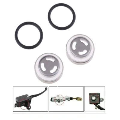 Abbildung von 2X Motorrad SCHAUGLAS Ø 18 mm Bremspumpe Bremsflüssigkeitsbehälter Reparatursatz passt für Bremse Master Zylinder Reservoir Dirt Bike Roller Yamaha Kawasaki Hondaa Suzukii