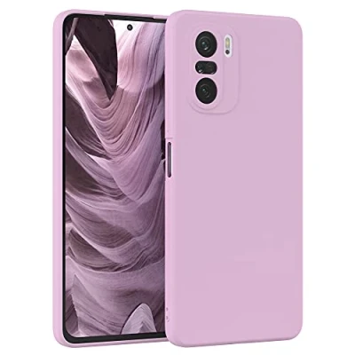 Abbildung von EAZY Case Silikonhülle für Xiaomi Mi 11i Hülle Silikon Violett weich stoßfeste Handyhülle Schutzhülle mit Kameraschutz Dünn Premium Schutz Cover TPU Phone Bumper in Flieder