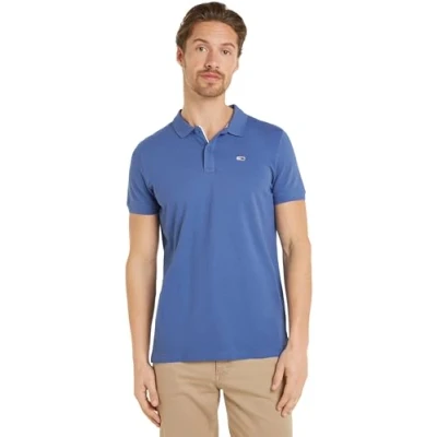 Abbildung von Tommy Jeans SLIM Placket Poloshirt, Herren, Größe: XS, Charmed