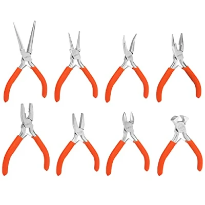 Abbildung von Kurtzy Bastelperlen Handwerk Zangen Set (8 Stück), (1 tlg)