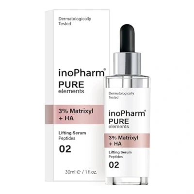 Abbildung von inoPharm Pure Elements Gesichtsserum mit 3 % Matrixyl und Hyaluronsäure 30 ml