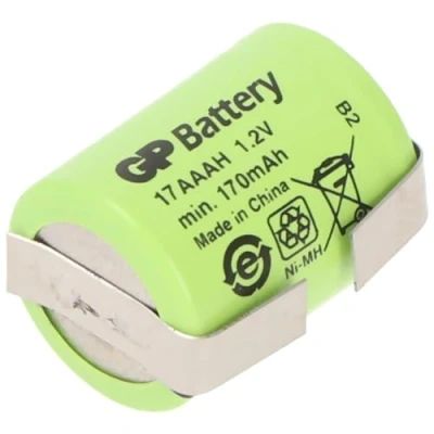 Abbildung von KAN 1/3AAA Micro 1,2 Volt 150mAh Ni MH mit Lötfahne U Form