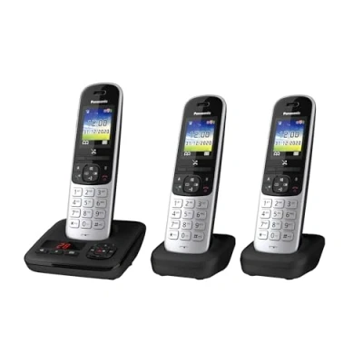 Abbildung von Panasonic KX TGH723 Trio Schnurloses DECT Telefon (Mobilteile: 3, mit Anrufbeantworter)