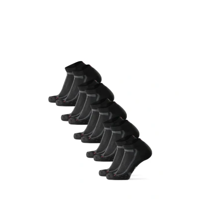Abbildung von Danish Endurance LONG Distance Running Lowcut 5 PACK Füßlinge, Größe: 39 42, Black grey