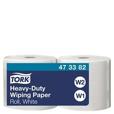 Abbildung von Tork Extra Starke Mehrzweck Papierwischtücher Weiß W1/2, 2 נ350 Blatt, 473382