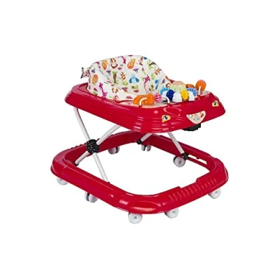 Abbildung von Baby Gehwagen Gehfrei Lauflernwagen Babywalker Lauflernhilfe Alpina (Rot)