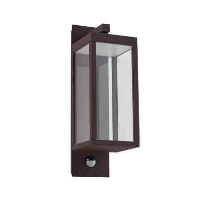 Abbildung von Lucande LED Außenwandlampe Ferdinand, kupfer, Sensor, 38 cm