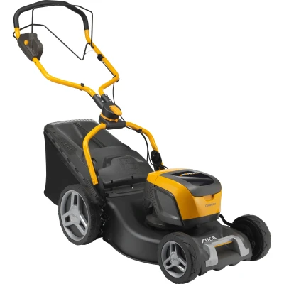 Abbildung von STIGA GARDEN Akkurasenmäher &quot;Collector 548e S&quot;, mit 2 Akkus 48V/4Ah und Doppel Ladegerät