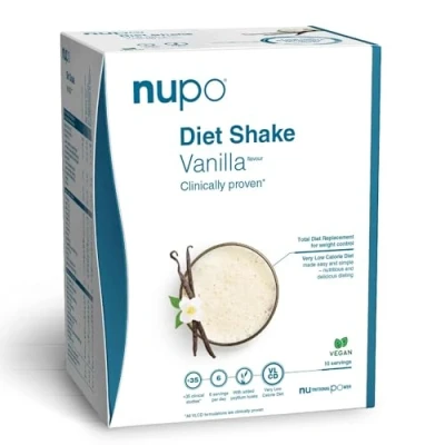 Abbildung von NUPO® Diät shakes zum abnehmen Vegan Glutenfrei [Vanille 10 Portionen] Abnehm Shake für Frauen &amp; Männer Pulver Trinkmahlzeit Mahlzeitenersatz Slim