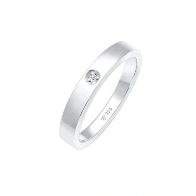 Abbildung von Elli DIAMONDS Ring Solitär Klassisch mit Diamant (0.015 ct.) in 925 Sterling Silber
