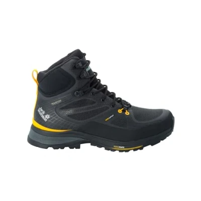 Abbildung von Jack Wolfskin Force Trekker Texapore MID M Hikingschuh, Herren, Größe: 44.5, Black/yellow Schuhe