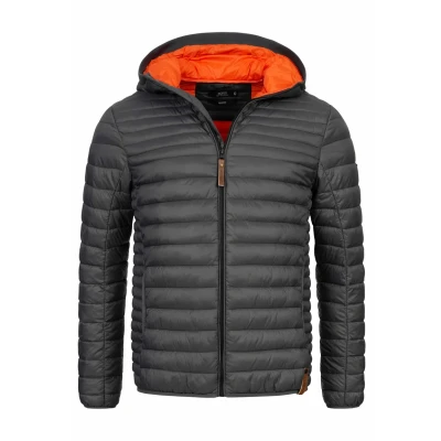 Abbildung von Indicode Jeans Bowers Übergangsjacke, Herren, Größe: Large, Dk grey