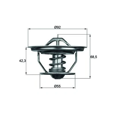 Abbildung von MAHLE ORIGINAL TX 35 79 Kühlwasserthermostat ohne Dichtung