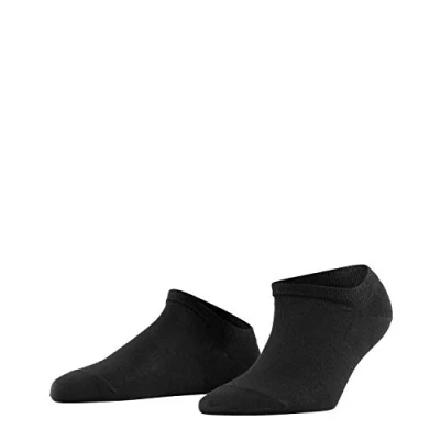 Abbildung von FALKE Herren Socken Airport M SO Wolle Baumwolle einfarbig 1 Paar, Schwarz (Black 3000), 39 40