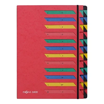 Abbildung von Pagna Deskorganizer Classic (Sammelmappe, 24 Fächer, A Z) rot