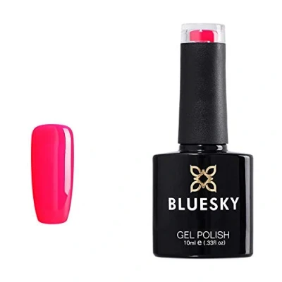 Abbildung von BLUESKY Gel Polish, Fuchsia Fumble, Neon36, auflösbarer Nagellack, Rosa, 10 ml