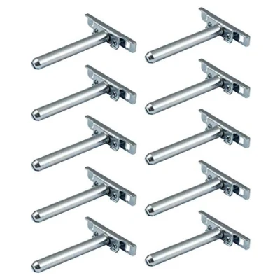 Abbildung von Gedotec Tablarträger Regal Halterung verstellbar 50 Stück Regalhalterung unsichtbar SUPPORT Bodenträger aus Eisen verzinkt Regalträger Fachboden Träger für Wand Montage