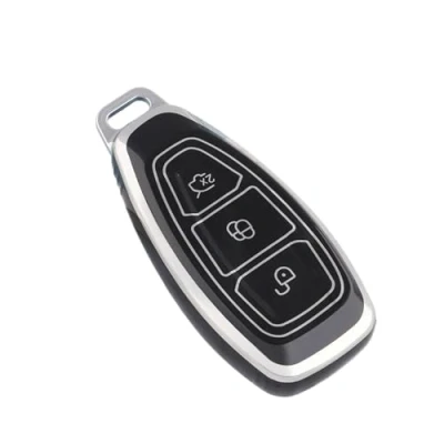 Abbildung von Schlüssel Gehäuse Für Ford Focus ST Mondeo MK3 MK4 Fiesta Fusion Kuga Ecosport TPU Auto Smart Key Case Shell Autoschlüssel Hülle Cover(1)