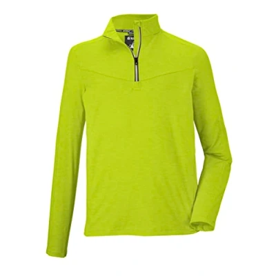 Abbildung von killtec (KILAH Herren Funktionsshirt mit Stehkragen und Reißverschluss KSW 37 MN LS SHRT, frühlingsgrün, M, 38691 000