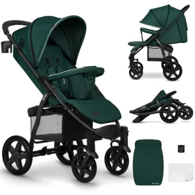 Abbildung von lionelo Kinder Buggy ANNET PLUS, Fußdecke, großer Korb, ab 0 bis 36 Monate