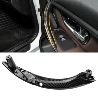 Abbildung von TTCR II Kompatibel mit Türgriff BMW 3er F30 F31 F34 F80 320i,328i,330i,335i,Kompatibel Rechts Vorne 4er F32 F33 F36 F83 428i,435i,Rechts Vordertür Griffverkleidung(Kohlefaser Muster)