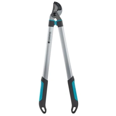 Abbildung von Gardena EasyCut 680 A Astschere: Amboss Baumschere zum Schneiden von hartem und trockenem Holz, Antihaftbeschichtung, ErgoTec Griff (12004 20)