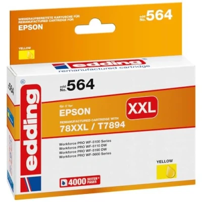 Abbildung von Edding Druckerpatrone kompatibel mit Epson T78XXL (T7894) yellow