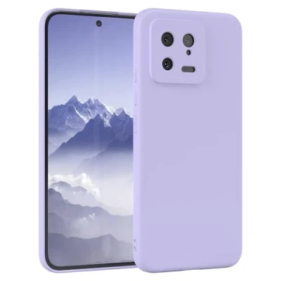 Abbildung von EAZY Case Silikonhülle für Xiaomi 13 Hülle Silikon Lila weich stoßfeste Handyhülle Schutzhülle mit Kameraschutz Dünn Premium Schutz Cover TPU Phone Bumper Lavendel Violett