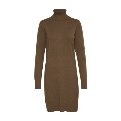 Abbildung von Saint Tropez MILA Rollneck Strickkleid, Damen, Größe: XL, Shitake melange