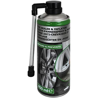 Abbildung von TW24 Reifen Pannenspray 450 ml für Auto oder Motorrad Reifendichtmittel Pannenhilfe Spray Reifendichtspray