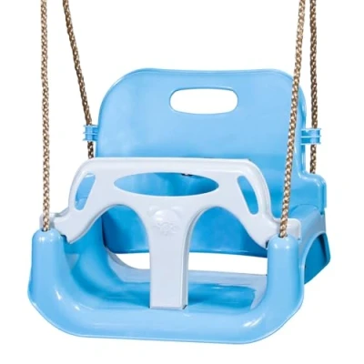 Abbildung von ZERRO Babyschaukel Kinderschaukel Outdoor und Indoor Verstellbar 50KG Ab 2 Jahren,Blau