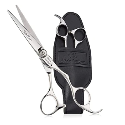 Abbildung von Olivia Garden Silkcut 5.5&quot; Rechtshänder Schere Präzisionsschneiden, Ergonomischer Griff, Für Professionelle Friseure