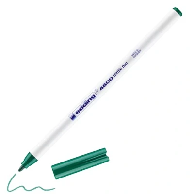 Abbildung von 10 x edding Textilpen 4600 Rundspitze 1mm grün