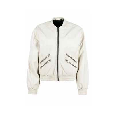 Abbildung von Gipsy G2WHARIET OS Lederjacke, Damen, Größe: XS, Offwhite