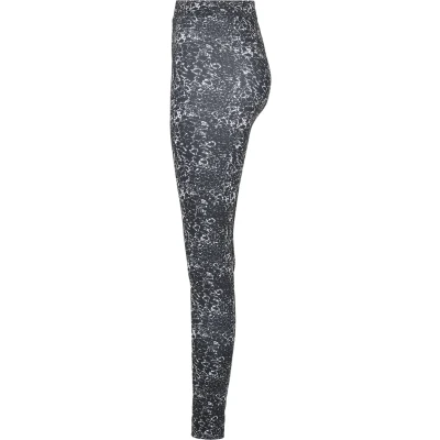 Abbildung von Urban Classics AOP Leggings Hosen, Damen, Größe: 4XL, Black/white
