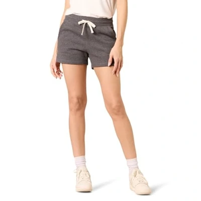 Abbildung von Amazon Essentials Damen Fleeceshorts, Dunkelgrau Meliert, XXL