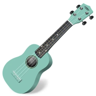 Abbildung von Classic Cantabile US 100 TQ Sopranukulele (Ukulele, Uke, 15 Bünde, leichtgängige Gitarrenmechanik) türkis