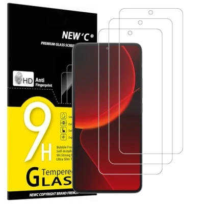 Abbildung von NEW&#039;C 3 Stück, Panzer Schutz Glas für Xiaomi 13T, 13T Pro, Frei von Kratzern, 9H Härte, HD Displayschutzfolie, 0.33mm Ultra klar, Ultrabeständig