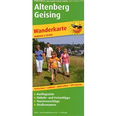 Abbildung von Altenberg Geising: Wanderkarte mit Ausflugszielen, Einkehr &amp; Freizeittipps, wetterfest, reißfest, abwischbar, GPS genau. 1:25000 (Wanderkarte: WK)