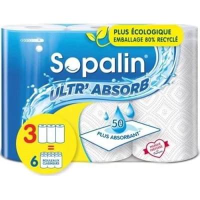 Abbildung von Sopalin Ultra Maxi Handtuch 3 Rollen (entspricht 6 klassischen Rollen)