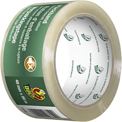 Abbildung von Duck Packung mit 1 Rolle 48 mm x 66 m transparentem Klebeband