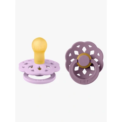 Abbildung von BIBS Boheme Schnuller 2er Pack Latex Größe 1 Rund, Violet Sky/Mauve