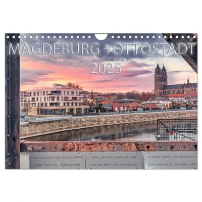 Abbildung von Magdeburg Ottostadt (Wandkalender 2025 DIN A4 quer), CALVENDO Monatskalender