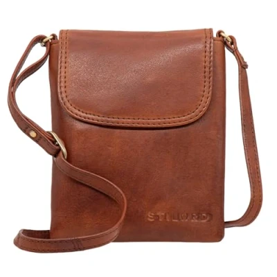 Abbildung von STILORD Handtasche &quot;Ellis&quot; Handytasche zum Umhängen Leder