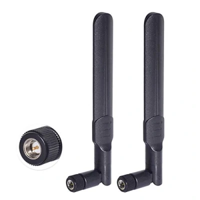 Abbildung von Bingfu Dualband WLAN Antenne 2,4/5,8 GHz 8 dBi SMA Stecker (2er Pack) für Drahtlose Vedio Security IP Kamera Rekorder Überwachungsrekorder LKW Anhänger Rückfahr Rückfahrkamera Umkehrmonitor