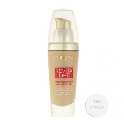 Abbildung von L&#039;Oreal Paris Revitalift Anti Age Serum + Foundation 30ml 180 Golden Beige