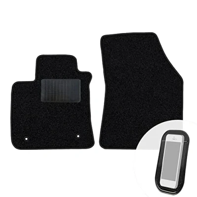Abbildung von moto MOLTICO Vorne Fußmatten Auto Velours Autoteppiche Schwarz Automatten Set 2 teilig passend für Renault Megane IV ab 2016